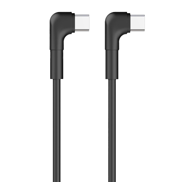 Maxlife MXUC-09 Vinklad kabel USB-C - USB-C, 1m, 60W, Svart