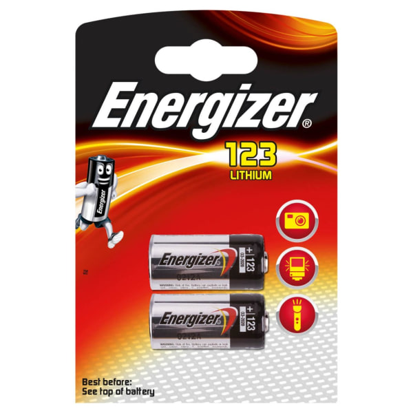 ENERGIZER Paristo CR123 Lithium 2-pack