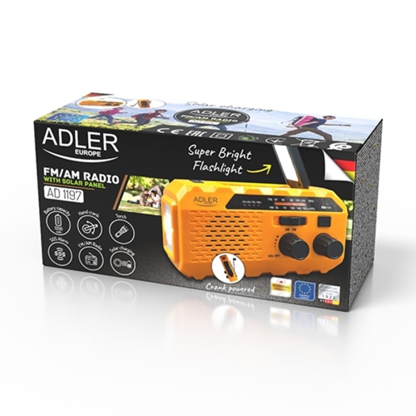 Adler Multifunctional Crank Radio, AD 1197