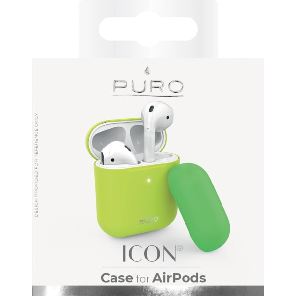 Puro Icon Fluo, Silicone Case för AirPods, Gul