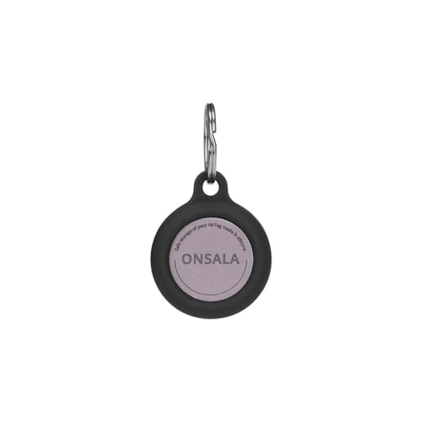 Onsala Airtag Holder Silicone Black with Keyring