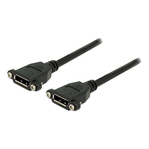 DeLOCK DisplayPort adapter, 0.25m, 20pin fe-fe, DP 1.1, 4-40 UNC