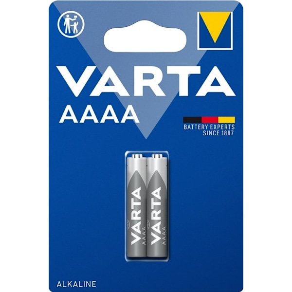 Varta LR61/AAAA (Mini) (4061) batteri, 2 st. blister alkaliskt manganbatteri, 1,5 V