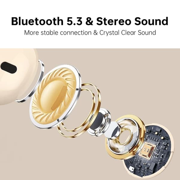 ET05 True Wireless Bluetooth-hörlurar, Svart Svart