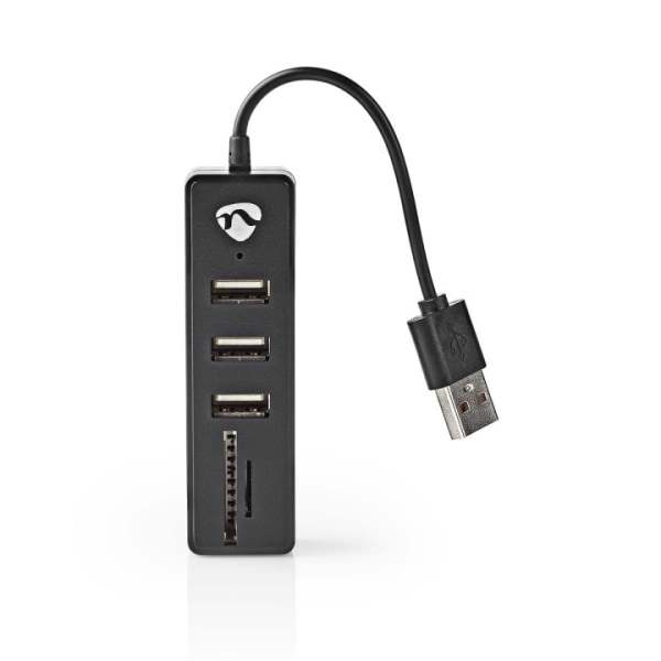 Nedis USB-hubb | USB A-Hane | USB-A Hona | 3-Port port(s) | USB