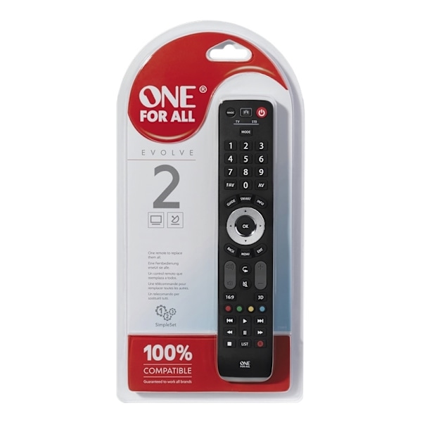 One For All URC 7125 Universal Remote Control Evolve 2