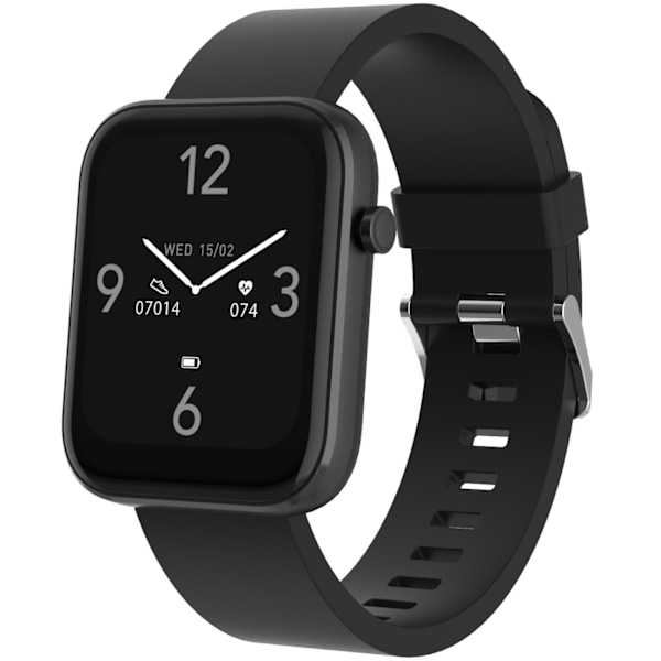 Denver SW-182B Bluetooth smartwatch med pulsmåler, blo