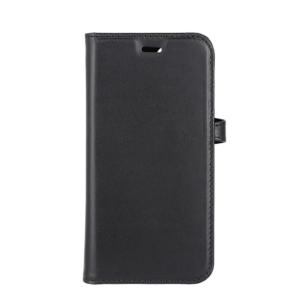 Buffalo 2in1 Leather 3 card MagSeries iPhone 13/14/15 Black Svart