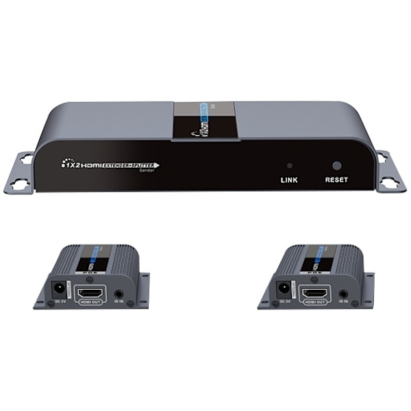 1X2 HDMI Extender Splitter over CAT6/6a/7 40m with IR pass-back