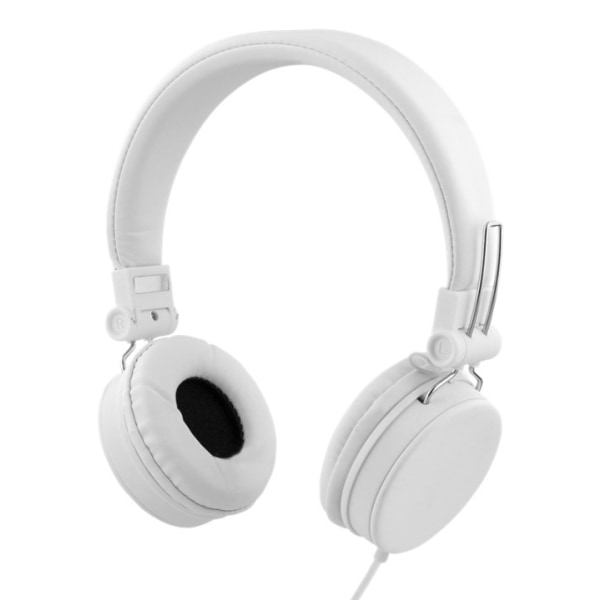 STREETZ headset for smartphone, microphone, 1-button, 1,5m, white Vit