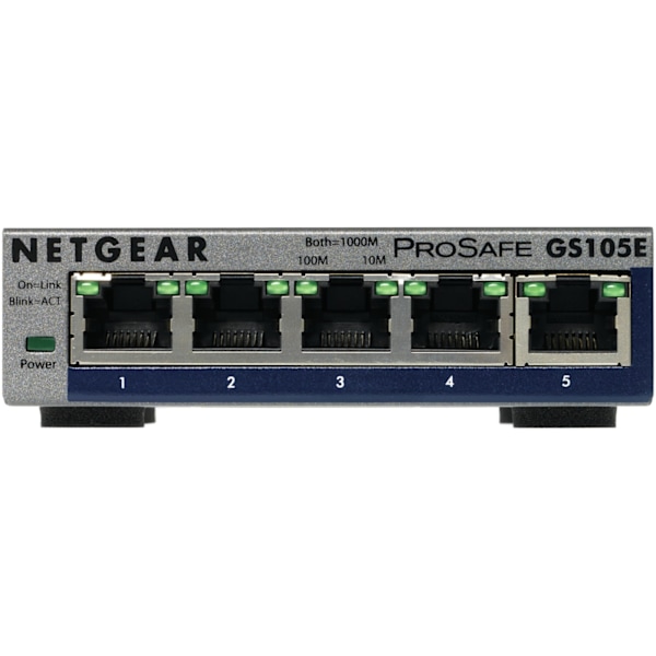 Netgear GS105E-200PES nätverksswitchar hanterad L2/L3 Gigabit Ethernet (10/100/1