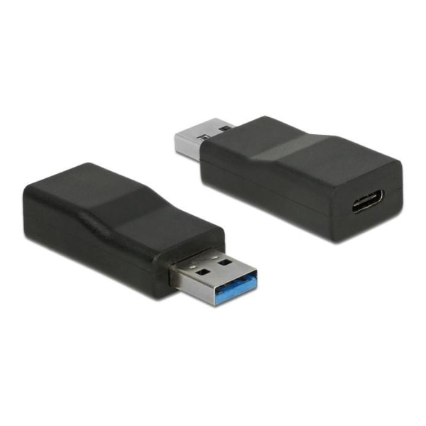 DeLOCK USB omvandlare, USB-C - USB-A, 3.1 Gen 2, svart