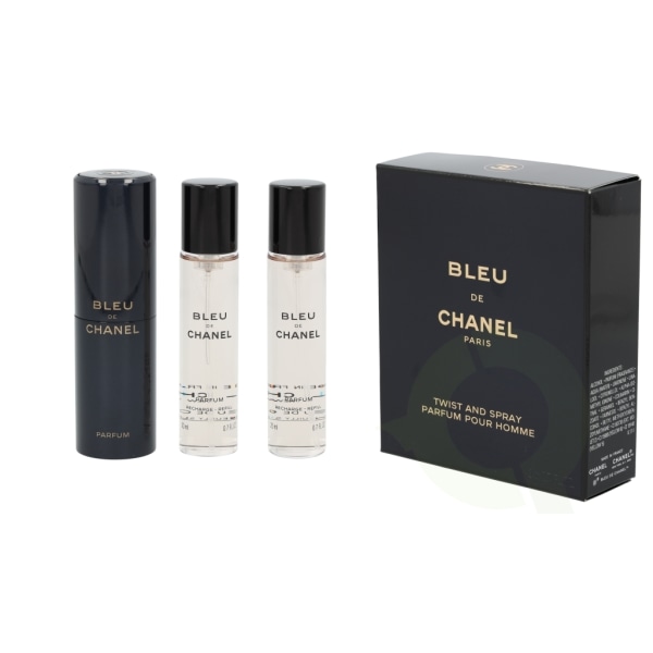 Chanel Bleu De Chanel Pour Homme gavesæt 60 ml, 3x Edt Spray 20m
