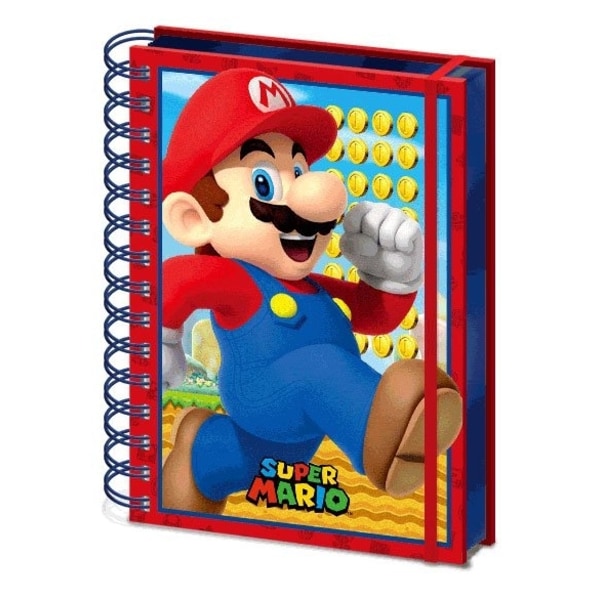 Super Mario - Anteckningsbok Med 3D Motiv