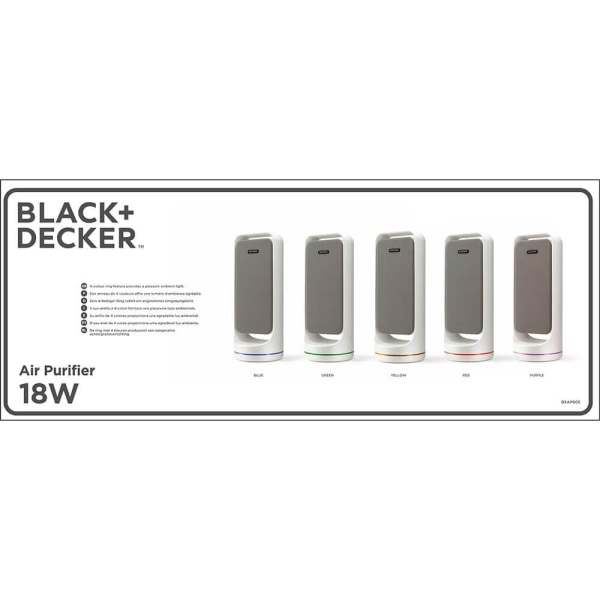 BLACK+DECKER Luftrenser 20m2 Hvid