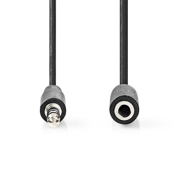 Nedis Stereo Audio kabel | 3.5 mm Hanstik | 3.5 mm Hunstik | Nikkelplateret | 1.00 m | Runde | Box