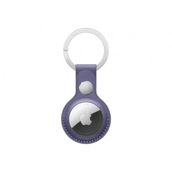 Apple Airtag Leather Key Ring - Wisteria
