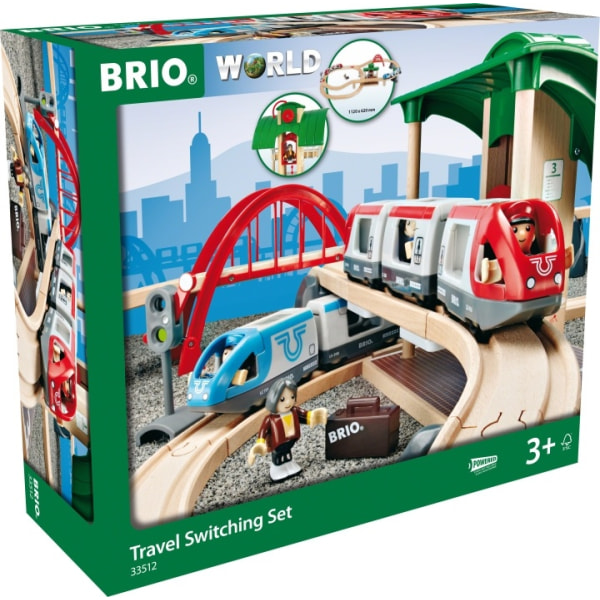 BRIO Railway 33512 Matkustajajunasarja vaihteilla