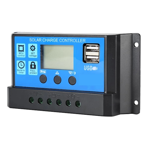 Laddningsregulator för solpanel, 4V/12V 60A