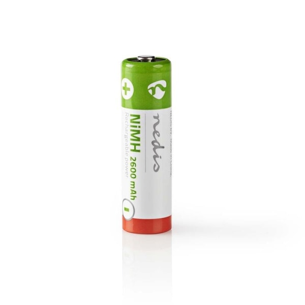 Uppladdningsbart Ni-MH-batteri AA | 1.2 V | 2 600 mAh | 4 delar