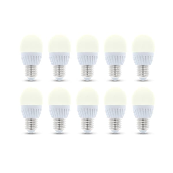 LED-lamppu E27, G45, 6W, 3000K 10-pack, lämmin valkoinen