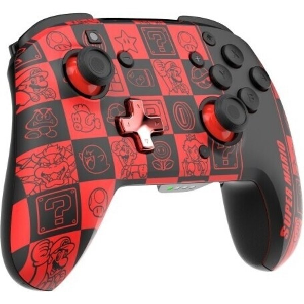 PDP Gaming Rematch Glow Wireless Controller - trådlös spelkontroll, Super Icon, Switch