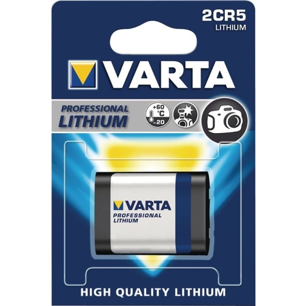 Varta Lithium Battery 2CR5 | 6 V DC | 1400 mAh | 1-Blister | Grå