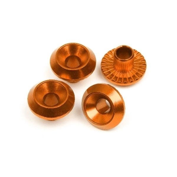 HPI Wheel Washer (Orange/4Pcs)