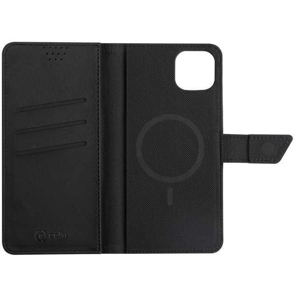 Celly MagSafe Wallet Case iPhone 14 Plus Svart Svart