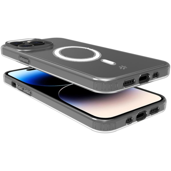 Celly Gelskinmag Magnetic TPU Cover iPhone 15 Pro Transparent Transparent