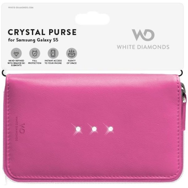 White Diamonds WHITE-DIAMONDS Crystal Purse 5" Universal Pink Rosa