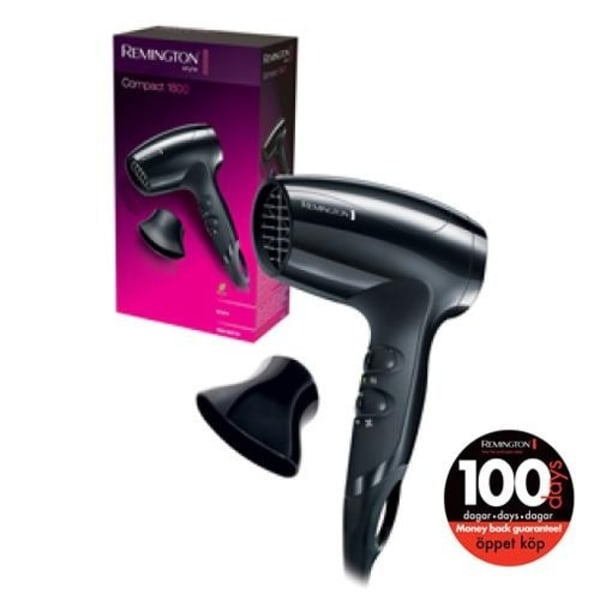 Remington Hårfön Compact 1800W eco (D5000) Sort