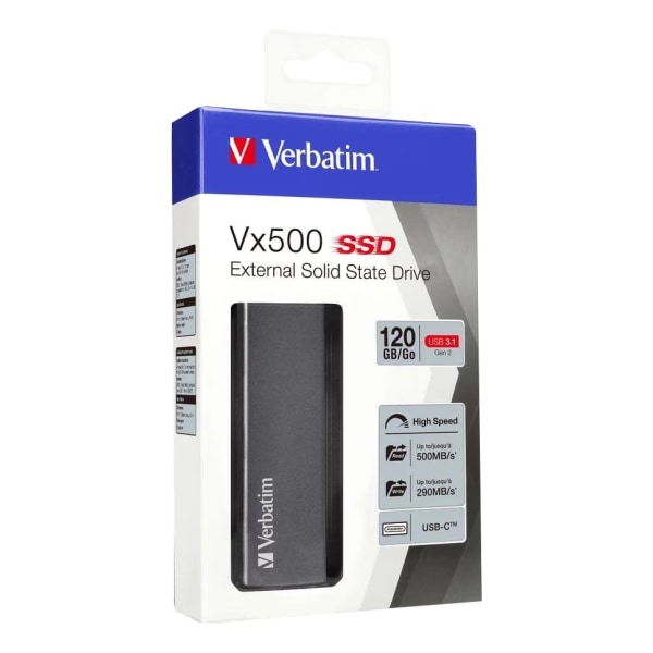 Verbatim Vx500 ulkoinen SSD USB 3.1 G2 120GB