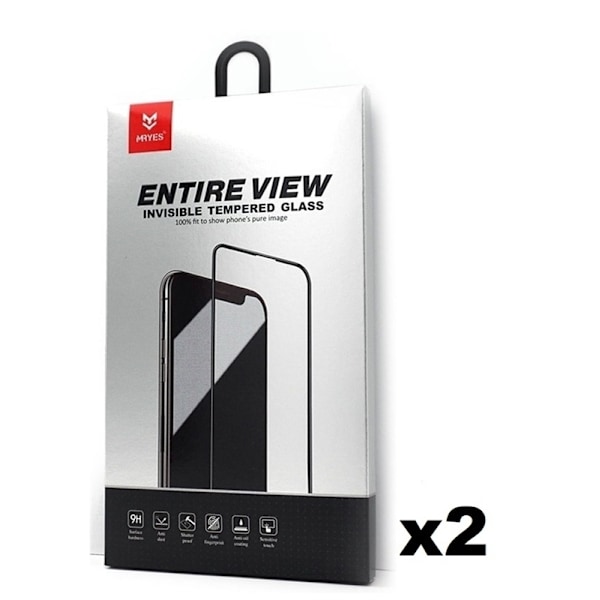 2-Pack Mr. Yes Skärmskydd i härdat glas till iPhone XS Max med 3D-skydd Transparent