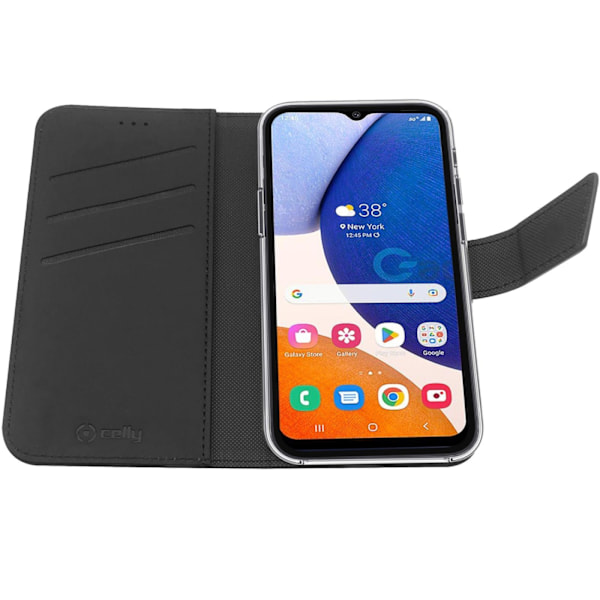 Celly Wallet Case Galaxy A14 5G Svart Svart