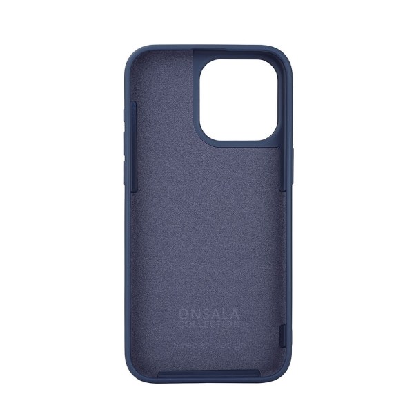 ONSALA Back Sil Touch Recycled MagSerie iPhone 15 Pro Max Dark Blue Blå