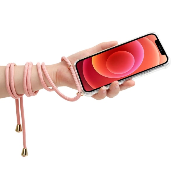 Celly Halsrem för iPhone 13 Pro Svart + Rosa Svart