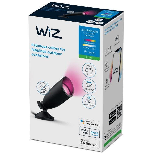 WiZ WiFi Smart LED Spotlight Färg + Varm-kallvit 12V Utbyggnad