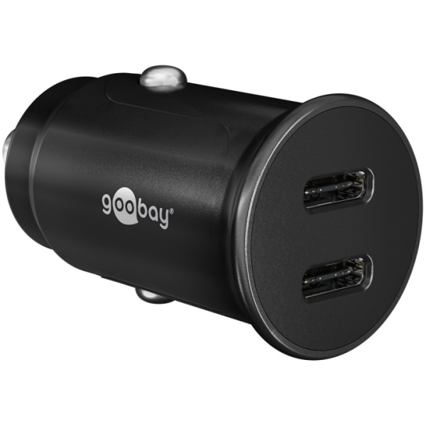 Goobay Dual-USB-C™ PD (Power Delivery) Auto Fast Charger (30 W)