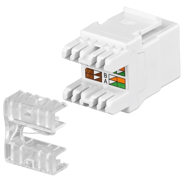 Goobay Keystone-modul RJ45 CAT 5e, UTP, 100 MHz 20 mm bred, RJ45-kontakt (8P8C).