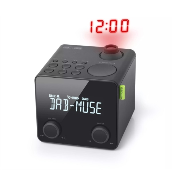 MUSE DAB+ Clockradio med projektion