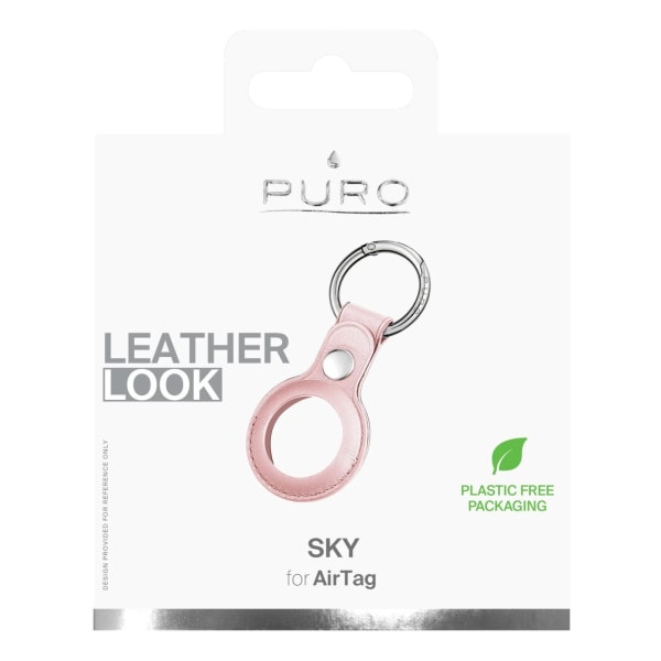 Puro Apple AirTag SKY nøglering med karabinhage LL, rosa