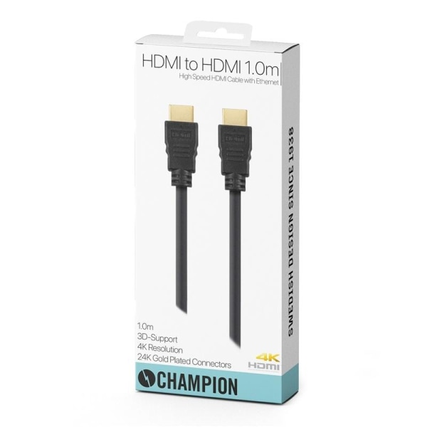 Champion HDMI-kabel Ha-Ha Svart 1.0m