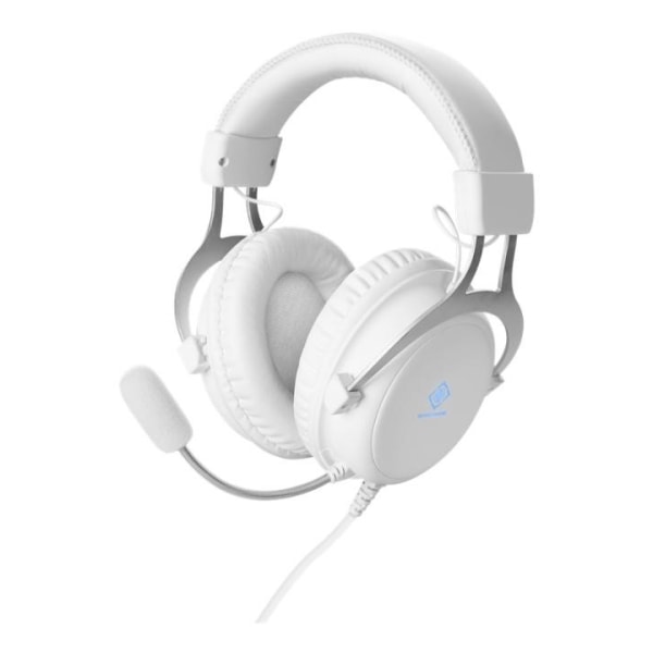 WHITE LINE WH85 Stereo gaming headset, 57 mm drivere, hvid