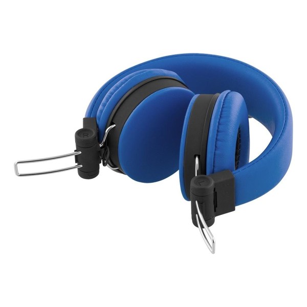 STREETZ headset til smartphone, mikrofon, 1-knap, 1,5m, blå Blå