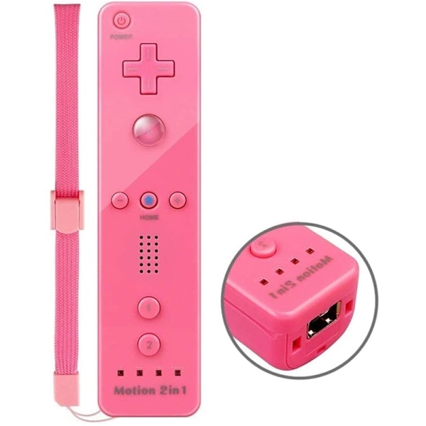 Remote Plus + Nunchuck til Wii-Wii U, Rosa