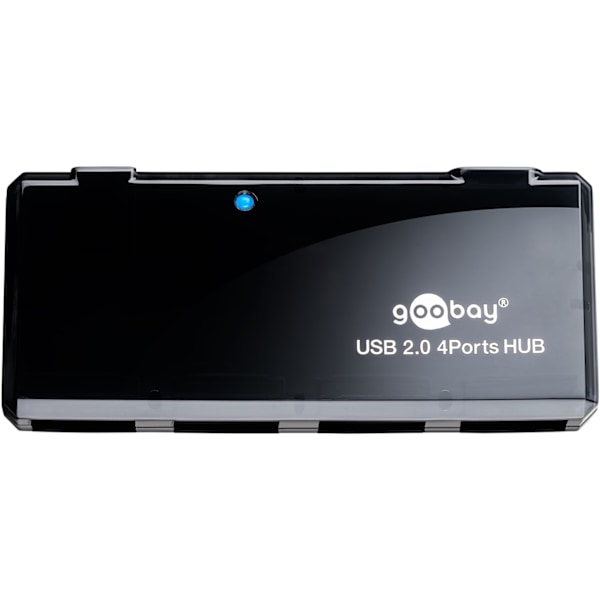 Goobay 4-vägs USB 2.0 Hi-Speed ​​HUB för anslutning av upp till 4 USB-enheter med en USB-anslutning