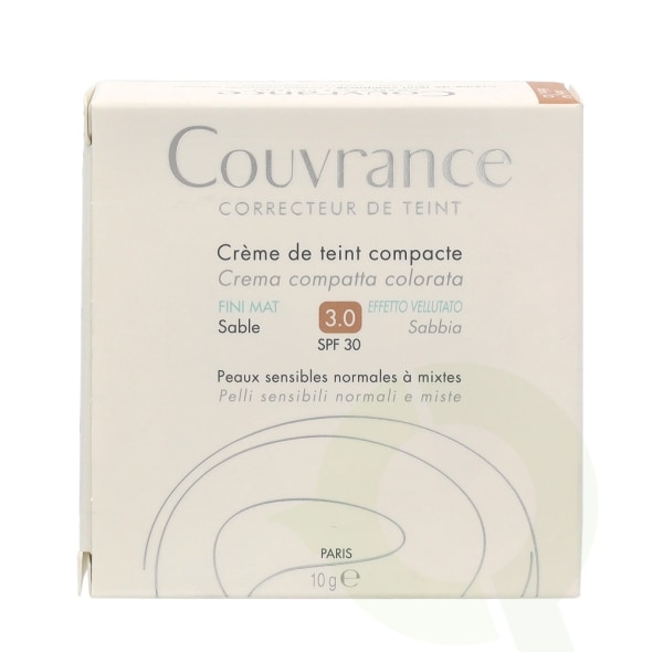 Avene Couvrance Compact Foundation Creme SPF30 10 gr Måtteeffekt