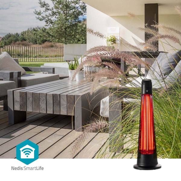 Nedis SmartLife Patio värmare | Wi-Fi | 1200 W | 2 Värmeinställn