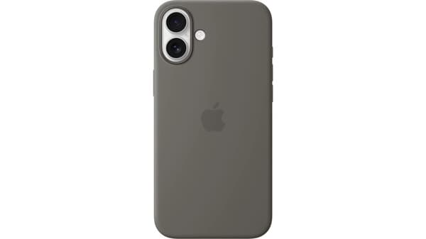 Apple iPhone 16 Plus Silicone Case with MagSafe - Stone Gray Grå